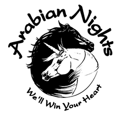 ARABIAN NIGHTS WE'LL WIN YOUR HEART logo
