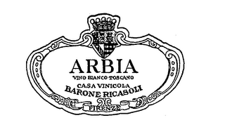 ARBIA BARONE RICASOLI VINO BIANCO TOSCANO CASA VINICOLA FIRENZE logo