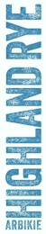 ARBIKIE HIGHLAND RYE logo