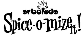 ARBOLEDA SPICE-O-MIZE IT! logo