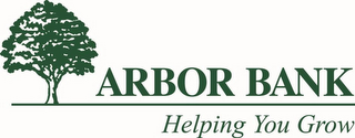ARBOR BANK HELPING YOU GROW logo