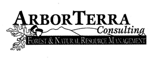 ARBORTERRA CONSULTING FOREST & NATURAL RESOURCE MANAGEMENT logo