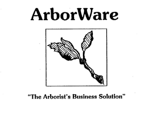 ARBORWARE "THE ARBORIST'S BUSINESS SOLUTION" logo