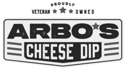 ARBO'S CHEESE DIP PROUDLY VETERAN OWNED logo