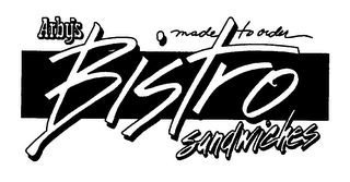 ARBY'S BISTRO SANDWICHES MADE TO ORDER logo