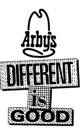 ARBY'S DIFFERENT IS GOOD logo
