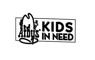 ARBYS KIDS IN NEED logo