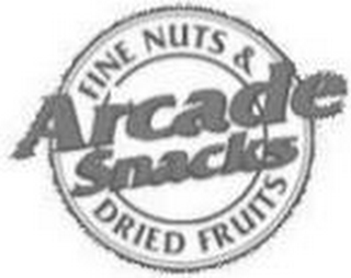 ARCADE SNACKS FINE NUTS & DRIED FRUITS logo