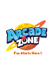 ARCADE ZONE FUN STARTS HERE! logo