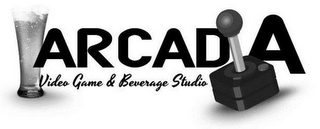 ARCADIA VIDEO GAME & BEVERAGE STUDIO logo
