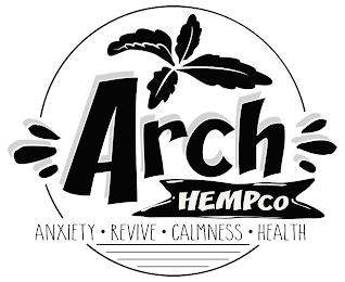 ARCH HEMPCO ANXIETY REVIVE CALMNESS HEALTH logo