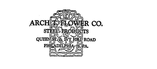 ARCH T. FLOWER CO. STEEL PRODUCTS PHILADELPHIA 18, PA logo