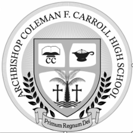 ARCHBISHOP COLEMAN F. CARROLL HIGH SCHOOL PRIMUM REGNUM DEI logo