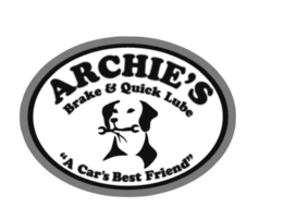 ARCHIE'S BRAKE & QUICK LUBE "A CAR'S BEST FRIEND" logo