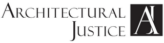 ARCHITECTURAL JUSTICE AJ logo