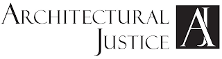 ARCHITECTURAL JUSTICE AJ logo