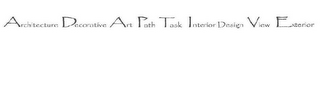 ARCHITECTURE DECORATIVE ART PATH TASK INTERIOR DESIGN VIEW EXTERIOR logo