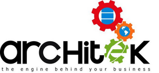 ARCHITEK THE ENGINE BEHIND YOUR BUSINESS logo