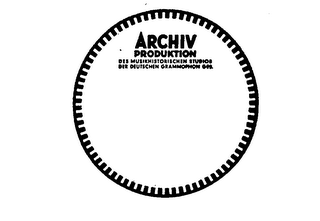 ARCHIV PRODUKTION DES MUSIKHISTORISCHEN STUDIOS DER DEUTSCHEN GRAMMOPHON GES. logo