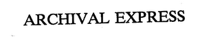 ARCHIVAL EXPRESS logo