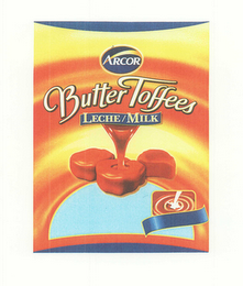 ARCOR BUTTER TOFFEES LECHE/MILK logo
