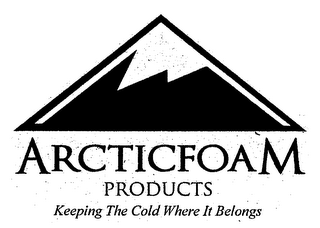 ARCTICFOAM PRODUCTS KEEPING THE COLD WHERE IT BELONGS logo