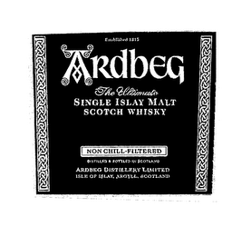 ARDBERG THE ULTIMATE SINGLE ISLAY MALT SCOTCH WHISKY logo