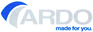ARDO MADE FOR YOU. logo