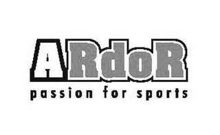ARDOR PASSION FOR SPORTS logo