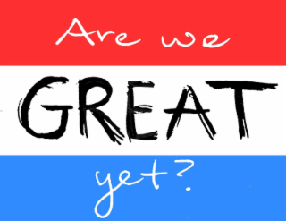 ARE WE GREAT YET? logo