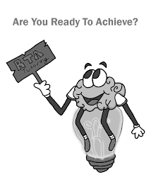 ARE YOU READY TO ACHIEVE? RTA TUTORING logo