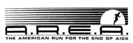 A.R.E.A. THE AMERICAN RUN FOR THE END OF AIDS logo