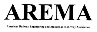 AREMA AMERICAN RAILWAY ENGINEERING AND MAINTENANCE-OF-WAY ASSOCIATION logo