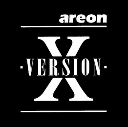 AREON X · VERSION · logo