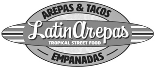 AREPAS & TACOS EMPANADAS LATIN AREPAS TROPICAL STREET FOOD logo