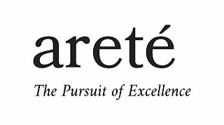 ARETÉ THE PURSUIT OF EXCELLENCE logo