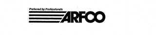 ARFCO PREFERRED BY PROFESSIONALS logo