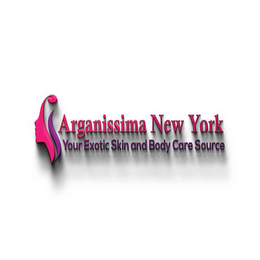 ARGANISSIMA NEW YORK YOUR EXOTIC SKIN AND BODY CARE SOURCE logo