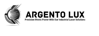 ARGENTO LUX PRECISION MEETS POWER WITH OUR INDUSTRIAL LASER SOLUTIONS logo