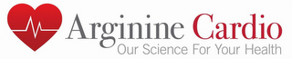 ARGININE CARDIO OUR SCIENCE FOR YOUR HEALTH logo