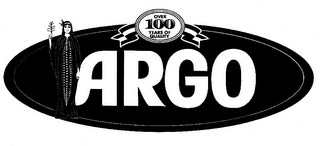 ARGO OVER 100 YEARS OF QUALITY logo