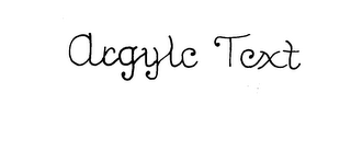 ARGYLE TEXT logo