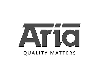 ARIA QUALITY MATTERS logo