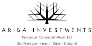 ARIBA INVESTMENTS RESIDENTIAL · COMMERCIAL · RETAIL · EB5 SAN FRANCISCO · KARACHI · DUBAI · SHANGHAI logo