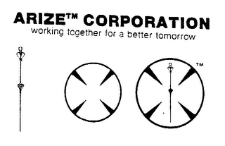ARIZE CORPORATION WORKING TOGETHER FOR A BETTER TOMORROW logo