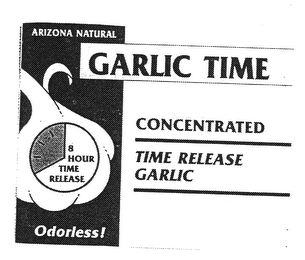 ARIZONA NATURAL GARLIC TIME 8 HOUR TIMERELEASE ODORLESS!