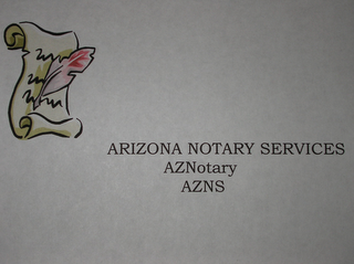 ARIZONA NOTARY SERVICES / AZNOTARY / AZNS logo