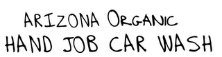 ARIZONA ORGANIC HAND JOB CAR WASH logo