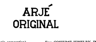 ARJE ORIGINAL logo
