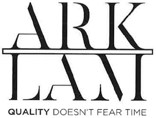 ARK LAM QUALITY DOESN`T FEAR TIME logo